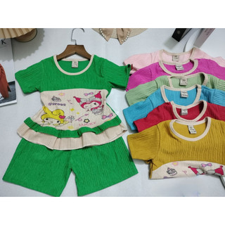 Bộ thun xốp nhật tay ngắn bé