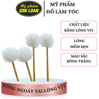 Bông ngoáy tai lông vịt êm mềm Combo 5 chiếc