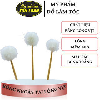 Bông ngoáy tai lông vịt êm mềm Combo 5 chiếc