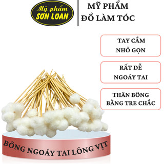 Bông ngoáy tai lông vịt êm mềm Combo 5 chiếc