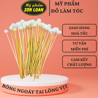 Bông ngoáy tai lông vịt êm mềm Combo 5 chiếc