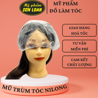 Mũ trùm tóc nilong,mũ trùm đầu mũ chụp ủ tóc dùng 1 lần,mũ trùm tóc khi tắm dùng 1 lần tiện lợi cực rẻ.