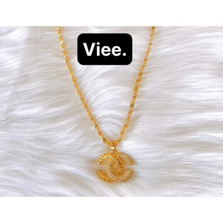 Dây chuyền chenl cao cấp mạ vàng 18k