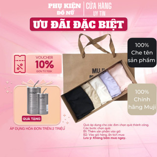 Combo 5 Quần Lót Nữ MUJI Chất Cotton, 5 Màu Gợi Cảm, Thoáng Mát, Co Giãn 4 Chiều - Fullsize