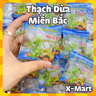Combo 10 gói thạch dừa miền bắc 40g, thạch dừa mát lạnh, đồ ăn vặt