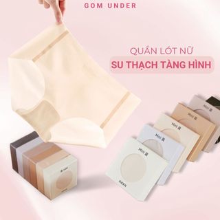Set 6 quần lót su thạch mỏng mát, quần lót su có băng lụa kháng khuẩn siêu tàng hình SA-6135
