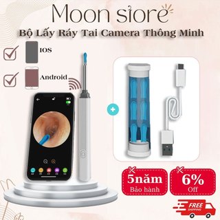 Dụng cụ lấy ráy tai có camera ne3 ,máy lấy ráy tai có đèn kèm camera thông minh-kết nối điện thoại bảo hành 5 năm