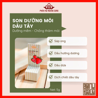 Son dưỡng môi dâu tây phấn nụ hoàng cung giúp hồng môi và dưỡng ẩm 5g