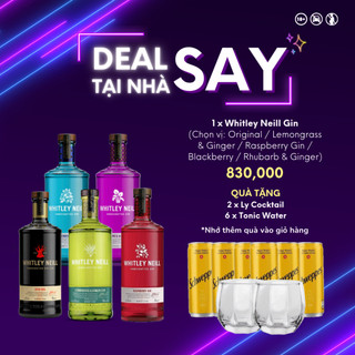 Deal say tại nhà - whitley neill gin - uk - 700ml - 40%