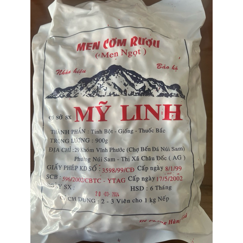 Men cơm rượu Mỹ Linh (900g) Date : tháng 9