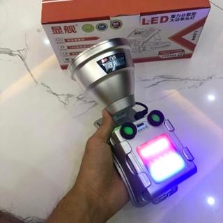 Đèn pin đội đầu siêu sáng XJ 9158 chiếu xa 1000m tích điện 12 giờ đổi 3 màu tặng kèm dây đeo đầu thay thế Đèn đội đầu