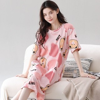 Váy bầu , váy ngủ cộc tay nữ thun co giãn 4 chiều