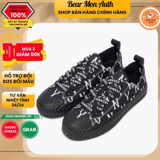 Giày thể thao mlb playball monogram new york yankees 3acvvm12n-50bks màuđen logo ny