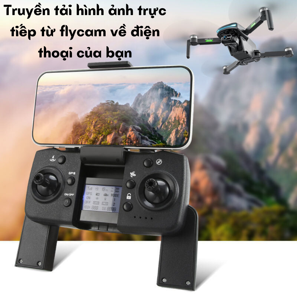 Flycam camera full HD siêu nét, Plycam M218 pro max tốt hơn Drone K998 Max có G.P.S pin trâu 3500 bay 30 phút | BigBuy360 - bigbuy360.vn