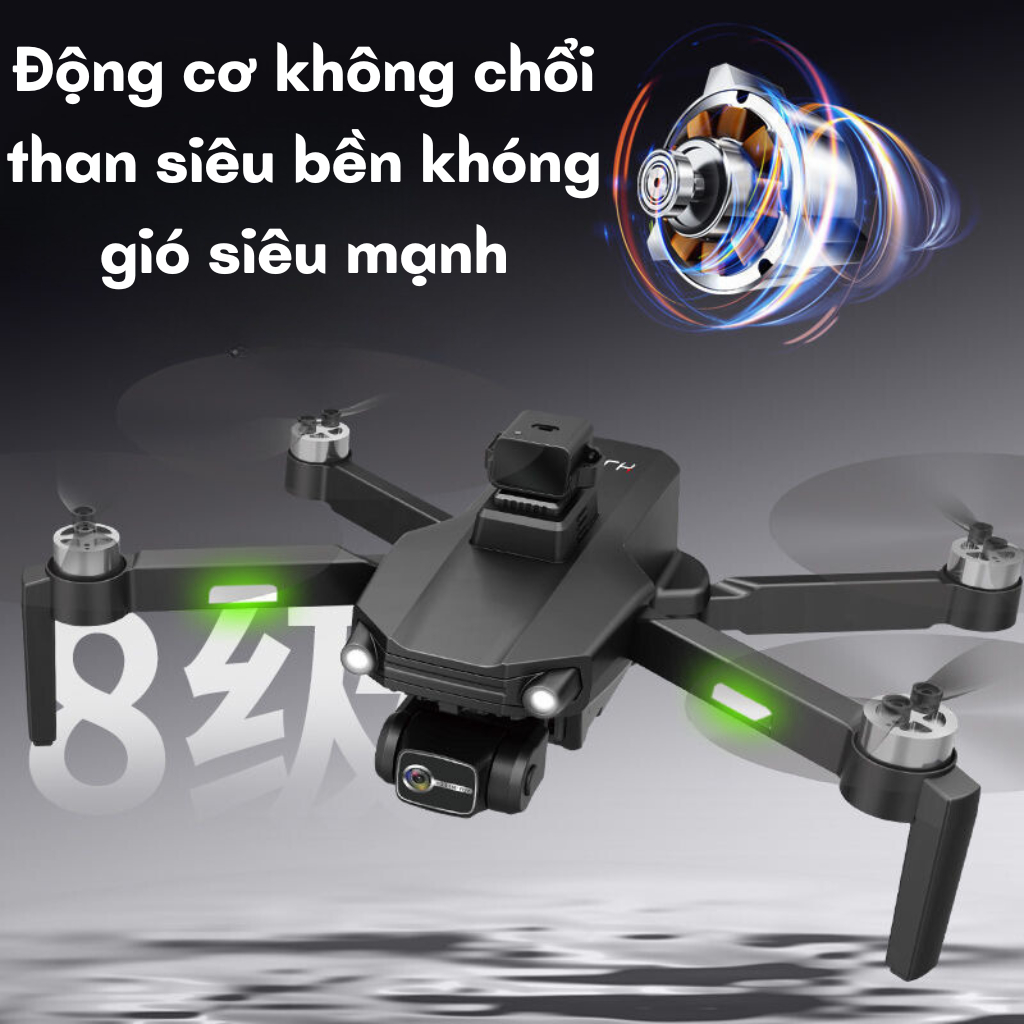 Flycam camera full HD siêu nét, Plycam M218 pro max tốt hơn Drone K998 Max có G.P.S pin trâu 3500 bay 30 phút | BigBuy360 - bigbuy360.vn