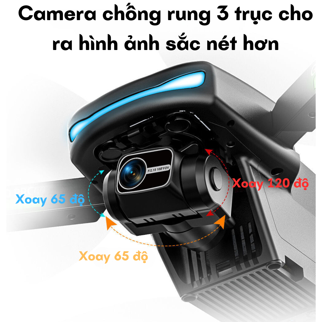 Flycam camera full HD siêu nét, Plycam M218 pro max tốt hơn Drone K998 Max có G.P.S pin trâu 3500 bay 30 phút | BigBuy360 - bigbuy360.vn