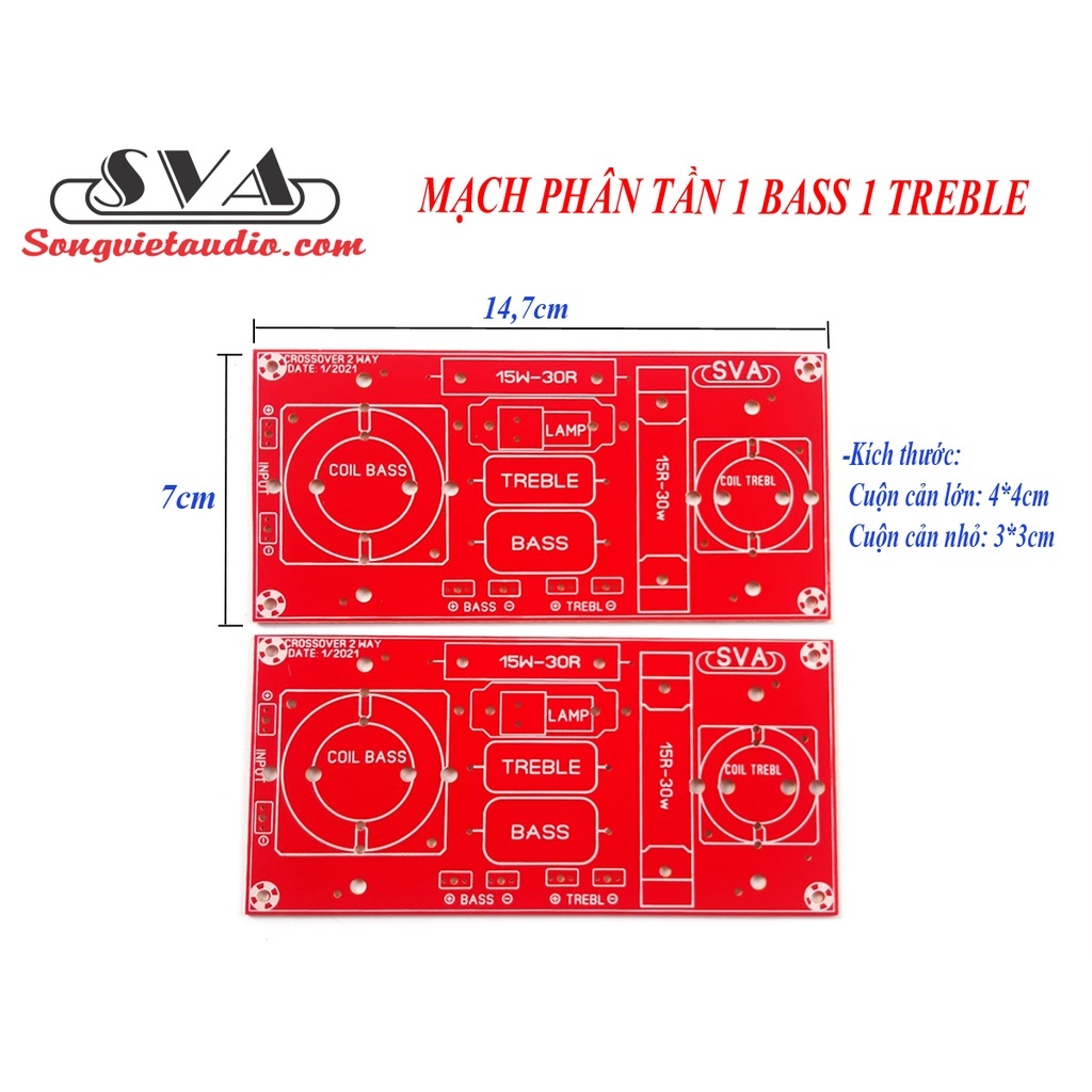MẠCH PCB PHÂN TẦN 2 ĐƯỜNG TIẾNG, 3 ĐƯỜNG TIẾNG - CẶP