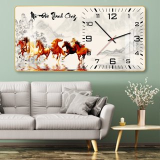  Tranh đồng hồ treo tường tráng gương cao cấp trang trí nhà giá rẻ siêu đẹp Lala tặng kèm đinh 