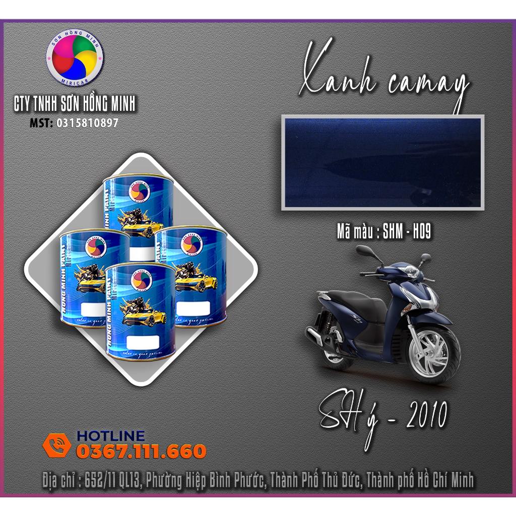 Sơn màu xanh camay  - Honda SH Ý - SHM - H09