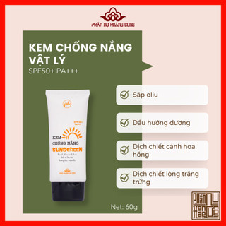 Kem Chống Nắng Vật Lý Phấn Nụ Hoàng Cung Trọng Lượng 60g