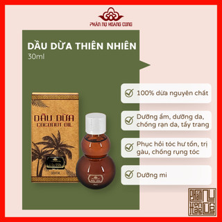 Dầu Dừa Nguyên Chất Ép Lạnh Phấn Nụ Hoàng Cung, Dưỡng Da, Dưỡng Tóc Dung Tích 30ml