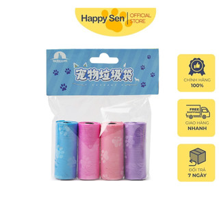 TÚI RÁC DỌN VỆ SINH CHÓ MÈO (4 cuộn) - HAPPYSEN