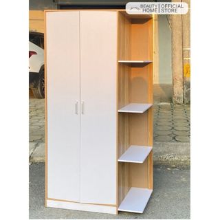 Tủ Quần Áo Gỗ Tủ Đựng Đồ Kích Thước Lớn Chất Liệu Gỗ MDF Cao Cấp Phủ Melamine Chống Ẩm Mốc Dễ Dàng Lắp Ráp