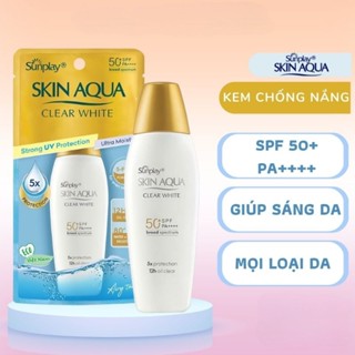 Sữa chống nắng dưỡng da trắng mịn Sunplay Skin Aqua Clear White SPF50+/PA++++ 25g