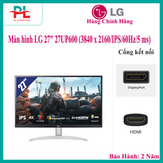 MÀN HÌNH MÁY TÍNH LCD LG 27" 27UP600K (3840 X 2160/IPS/60HZ/5 MS/FREESYNC) - HÀNG CHÍNH HÃNG