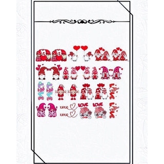 Hình bóc dán mẫu valentine sticker dán