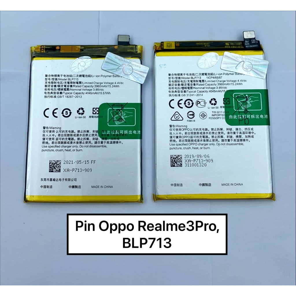 Pin Oppo Realme3Pro, F11, BLP713