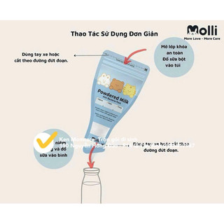 TÚI TRỮ SỮA BỘT MOLLI ( hộp 30 túi )