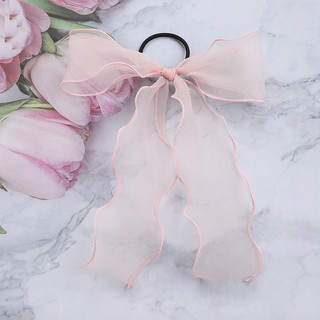 Dây buộc tóc nơ voan dễ thương