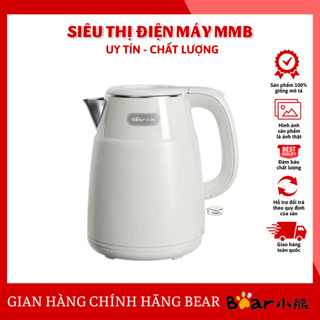 Ấm Siêu Tốc 1.5L Bear ZDH-Q15U8, Ấm Đun Siêu Tốc Màu Trắng Sang Trọng Lõi Inox Chống Gỉ