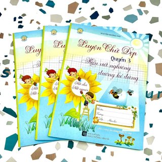 Vở viết nghiêng đường kẻ đứng-Thầy Ánh