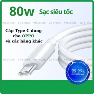 OPPO Realme Cáp sạc nhanh Vooc ,dây sạc nhanh 80w và truyền dữ liệu dùng cho các dòng diện thoại OPPO Realme