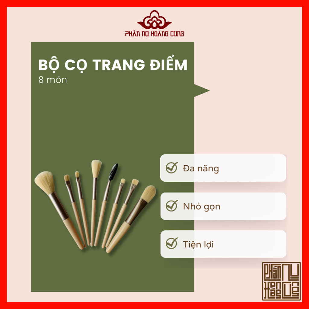 Cọ trang điểm, cọ nền, cọ highlight, cọ môi, cọ má hồng
