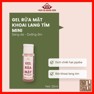 Gel rửa mặt khoai lang tím mini size phấn nụ hoàng cung 20ml