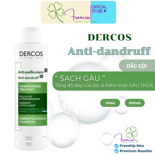 Dầu Gội Sạch Gàu & Ngứa Vichy Dercos Anti-Dandruff Dermatological Shampoo 200ML