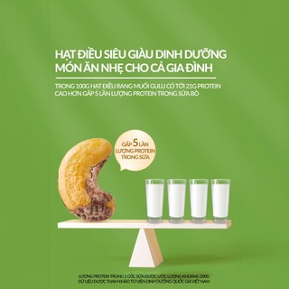Hạt Điều Rang Muối Vỏ Lụa 160g GULUFOODS