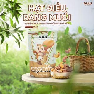 Hạt Điều Rang Muối Vỏ Lụa 160g GULUFOODS