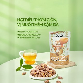 Hạt Điều Rang Muối Vỏ Lụa 160g GULUFOODS