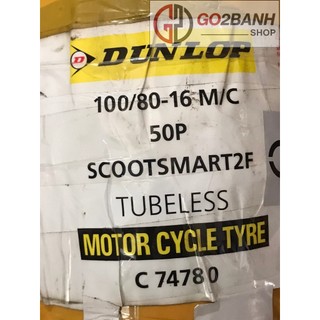 Vỏ dunlop 100-120/80/16 vỏ trước/sau sh 125/150 không ruột