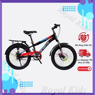 Xe đạp thể thao SHBIKE 2 phanh đĩa có gacbaga size 20-22inh cho bé từ 8-15 tuổi Royal Kids