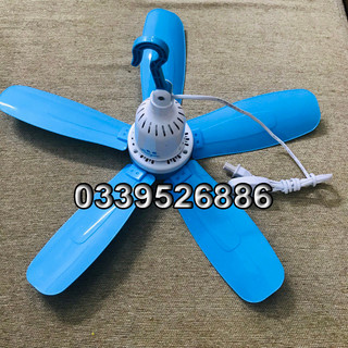 Quạt trần mini 5 cánh có móc-Quạt treo màn 60cm chạy êm ,tiết kiệm điện