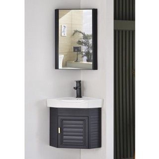  Bộ tủ chậu treo góc loại mini 38*38cm 