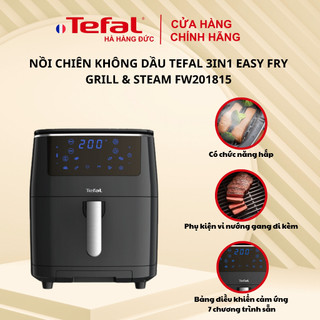[Hà Hàng Đức x Tefal VN] Nồi chiên không dầu kiêm hấp Tefal 3in1 Easy Fry Grill & Steam FW201815 - BH chính hãng 2 năm