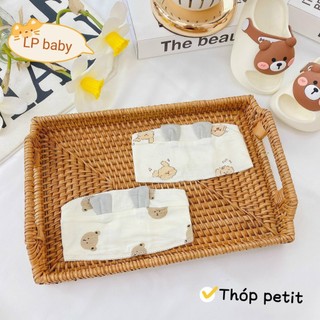 Miếng che thóp sơ sinh tai thỏ cotton mềm cho bé dososinh2x