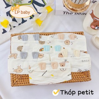 Miếng che thóp sơ sinh tai thỏ cotton mềm cho bé dososinh2x