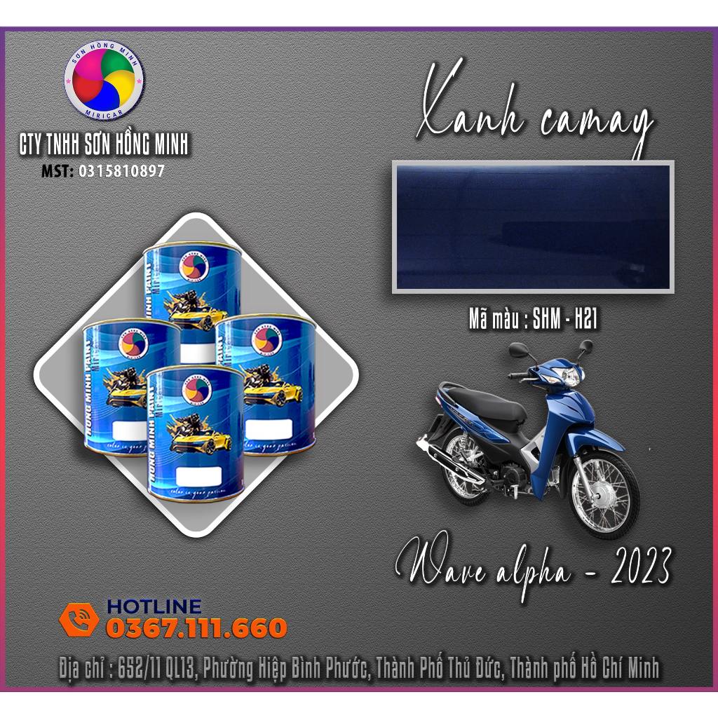 Sơn Màu xanh camay - Honda Wave @ 2023 - SHM - H21